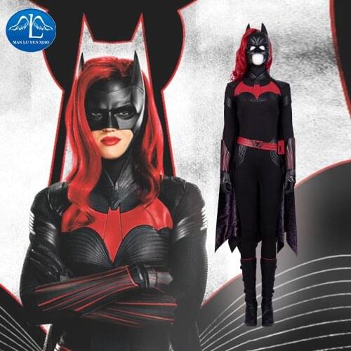 Batwoman Batgirl Cosplay Costume Halloween Superhero Batgirl jumpsuit Kate Kane Costume Batwoman Sexy Bodysuit Colak Custom Made