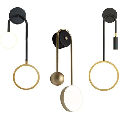 16W Nordic Design Wall Light Adjustable Spotlight Modern Bedside Wall Lights Golden Golden Wall Lamp Iron Art Indoor Wall Sconce