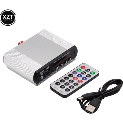 2*15W Amplifier Recording Bluetooth5.0 Receiver Car Kit MP3 Player Decoder Board Color Screen FM Radio TF USB 3.5 Mm AUX Audio