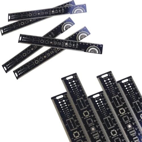 25cm Multifunctional PCB Ruler Measuring Tool Resistor Capacitor Chip IC SMD Diode Transistor Package Electronic Stock