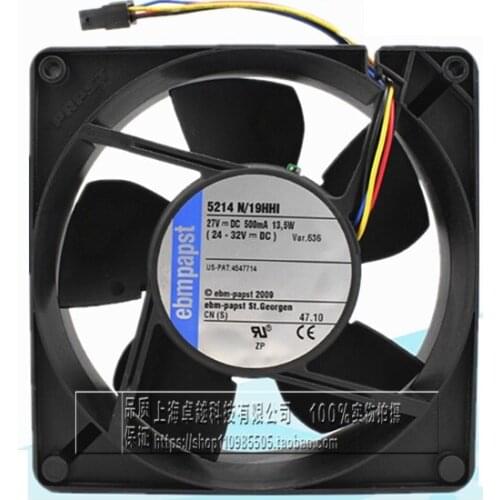 5214N / 19HHI high-end products original 12738 27V 13.5W 4-wire inverter fan