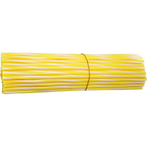 72Pcs Motorcycle Wheel Spoked Protector Wraps Rims Skin Trim Covers Pipe For Motocross Bicycle Bike Cool Accessories