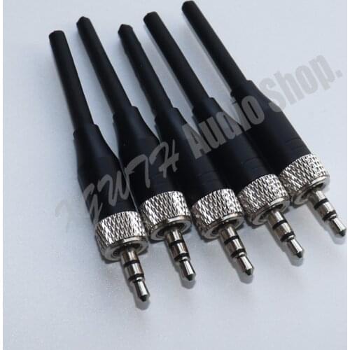 Black 5 PCS 3.5mm 1/8 Screw Lock Stereo DIY Connector Audio Adapter for Sennheiser Sony Headset Tie Clip Lavalier Microphone