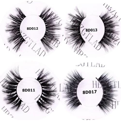 Long 25mm Lashes Eyelashes 3D Mink Lashes Makeup Handmade Full Strip Mink Eyelashes Soft Fluffy Eyelashes Full Volume fake lash