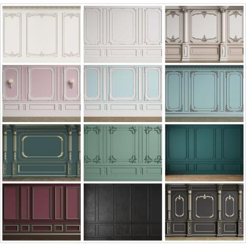 Photography Backdrop Interior Brick Wall Vintage Elegant European Patterns Photo Background Baby Kids Studio Portraits Photocall