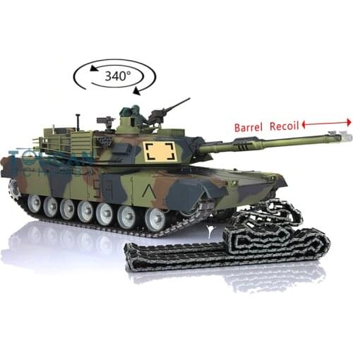 Heng Long 1/16 7.0 Barrel Recoil M1A2 Abrams 3918 Metal Tracks Rubber RTR Remote Controlled Tank TH17817-SMT4