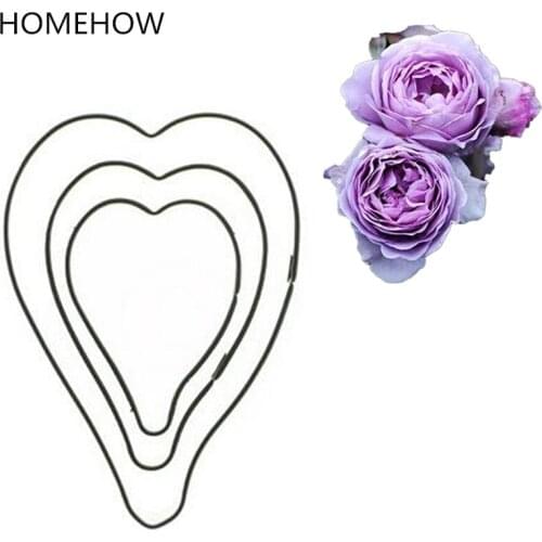 HOMEHOW 2017 3PCS/Lot Rose Multiflora Flower Cake Mold Fondant Decorating Mold Kitchen Baking Cake Stainless Steel Cutter
