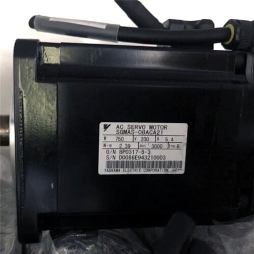 Used Tested Working SGMAS-08ACA21 AC SERVO MOTOR