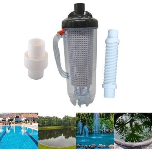 Swimming Pool Leaf Canister with Hose Connector Adapter Leaf Canister Universal for Swimming Pool Leaf Canister