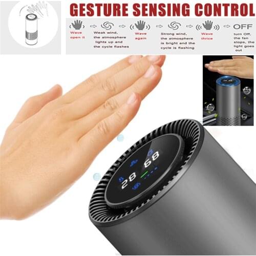 Compact Auto Personal Mini Air Purifier Compound Filter for Desk Study Bar