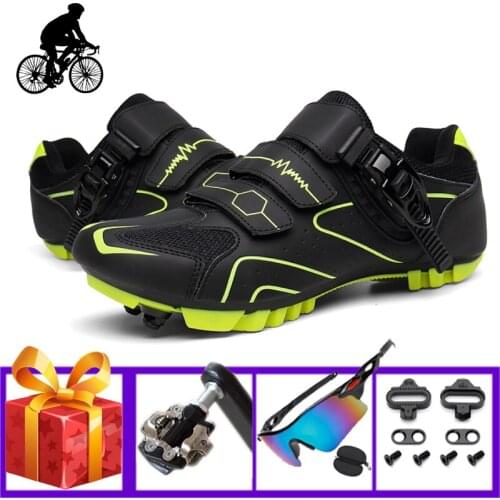 Sapatilha Ciclismo Mtb Cycling Shoes Men Mountain Bike Sneakers Triatlon Self-locking Breathable Women Bicycle Riding Footwear