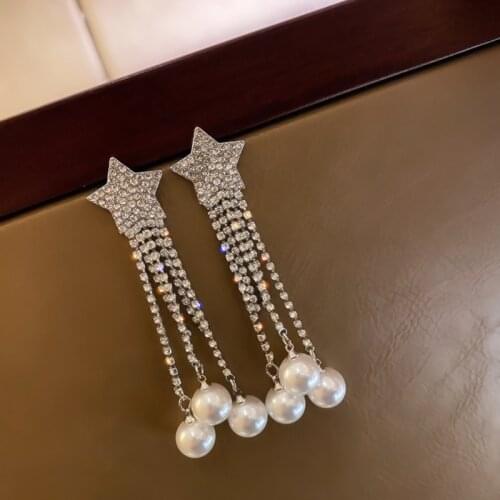 Summer new personality creative star pendant earrings luxury fashion casual banquet party earrings for women