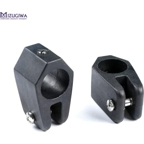 MIZUGIWA Bimini Top Fittings Jaw Slide Black Nylon Hardware 7/8 inch / 1 inch Heavy Duty Marine Fishing Boat Kayak 1 pair