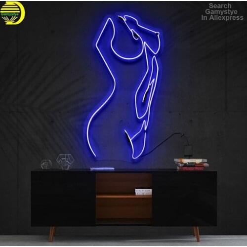 Neon Sign for Girl Body Sexy neon Light Beer Bar Dance Room Hotel glass Handcraft Arcade Neon Lamp for Beer Bar Custom nein sign