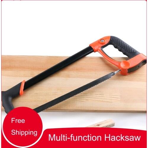 Aluminum Alloy Hacksaw Hand Saw Domestic Mini Jacquard Saw Steel Wire Saw Cutting Wood Metal Fiber Saw Tool