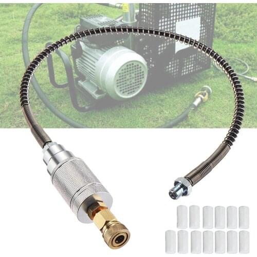 Big deal Set 40Mpa 0.5M High Pressure Pcp Air Filter Compressor Oil-Water Separator Hose Filter Core 8Mm M8 Female Thread