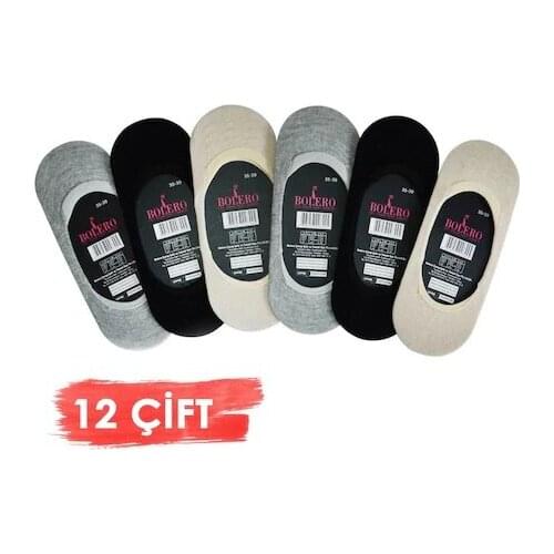 Wholesale Bolero 12'li Lady Ballerina Socks