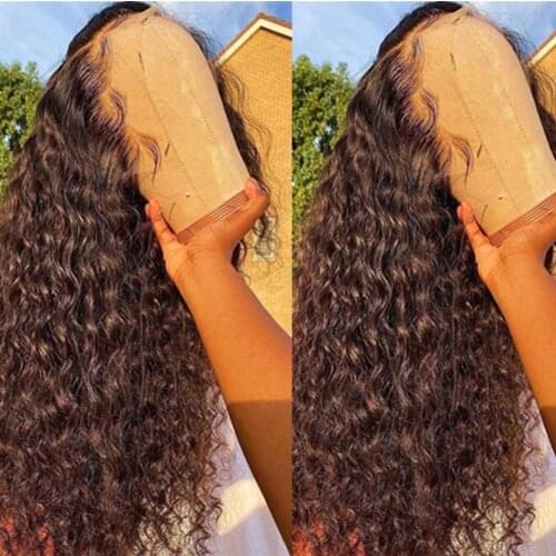 13x4 Deep Wave Frontal Wig 30 32 Inch Curly Human Hair Wigs For Women Wet And Wavy Water Wave Hd Full Lace Front Wig Brazilian