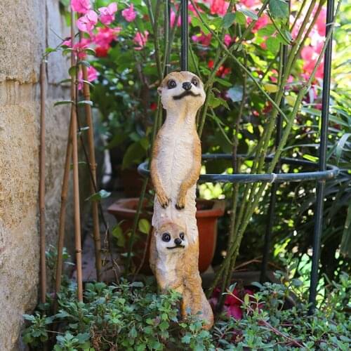 Resin Meerkat Simulation Animal Garden Decoration Outdoor