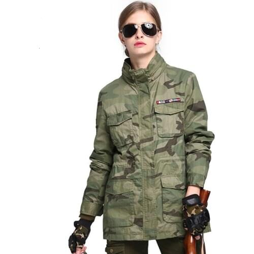 Hot Winter Outdoor Camping Hiking Trekking Clothes Tactical Combat Military Camouflage Training Coat Female Hunting Jacket Women