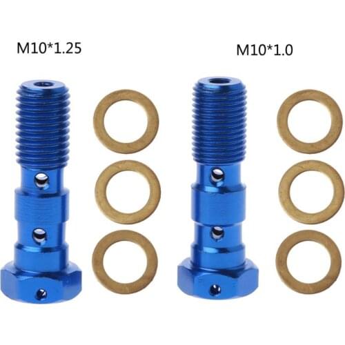 Brake Master Cylinder Oil Hose Screw Universal Tube Tubing Screws Bolts for Motorcycle M10x1.25/M10x1.0 F19A