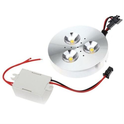 Ultra thin cabinet light kit 3W LED downlight 110 220V display counter recessed wall background with Driver for home decor