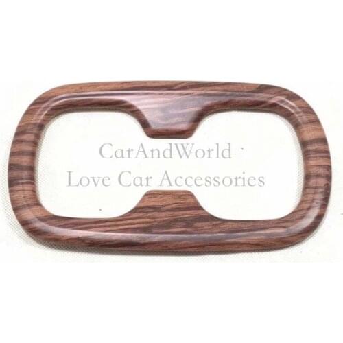 Rear Row Armrest Water Cup Holder Frame Cover Trim Carbon Fibre Decoration For Toyota Corolla 2019 2020 Car-Styling Accessories