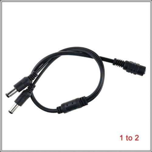1pcs DC Power Jack DC Power Cable 1 Female to 2,3,4,5,6,8 Male Plug Splitter Adapter for Security CCTV Camera LED Strip