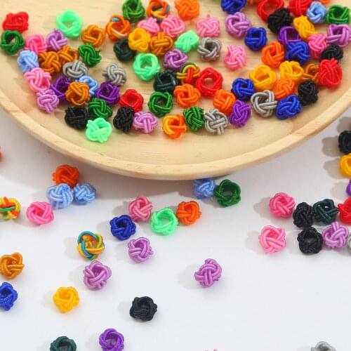 10pcs Handmade thread Spacer knot Charm Pendant Beads For Bag Garment Sewing Accessories Handmade DIY Craft Supplies Decoration