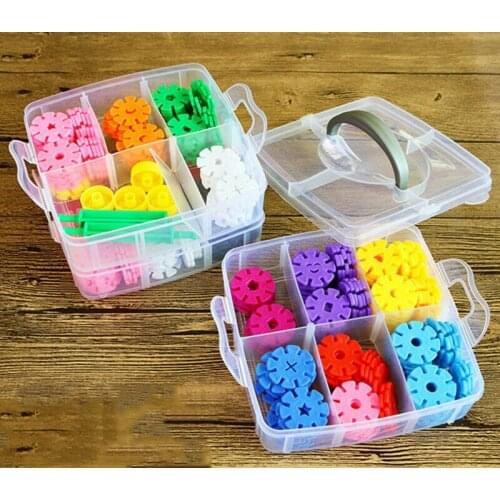 3 Layers Plastic Jewelry Bead Organizer Box Storage Container Case Craft Tool
