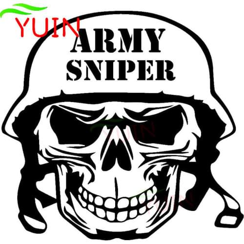 Car Sticker Motorcycle Decals Personality Army Skeleton Sniper Funny Fashion PVC Decorative Accessories Waterproof Anti-UV Decal