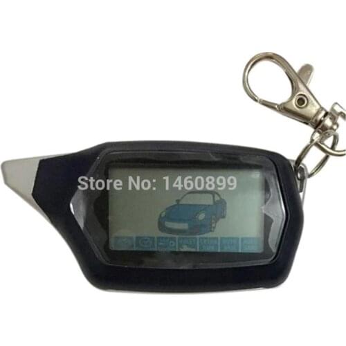 C9 2 Way Car Alarm LCD Remote Control Key Fob For Russian Car Anti-theft System Vehicle Security For Starline C9