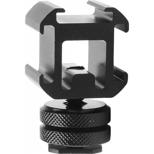 Monitor Camera Base Portable On-Camera Mount Adapter Extend Port DSLR Camera Microphone Monitor LED Video Light Base