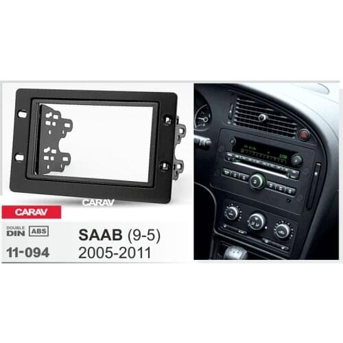 CARAV 11-094 Top Quality Radio Fascia for SAAB 9-5 2005-2011 Stereo Fascia Dash CD Trim Installation Kit