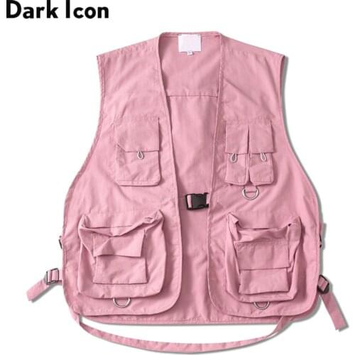 Dark Icon Men's Vests With Pockets