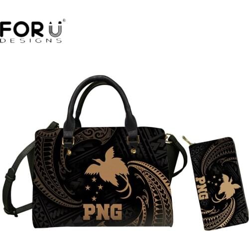 FORUDESIGNS New Fashion Womens Shoulder Bags Papua New Guinea Polynesian Tribal Design Female Casual Totes Bags Sac A Main