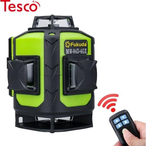 Fukuda 360 degree Rotary Self-Leveling Horizontal & Vertical 4D 16 lines Laser Green for indoor Outdoor