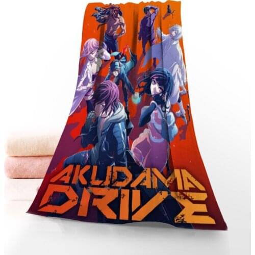 Hot Sale Custom Japanese Anime Akudama Drive 35x75cm Fitness Sports Towels Portable Quick-Drying Towel Yoga Outdoor Bamboo Fiber