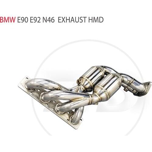 HMD Exhaust Manifold Downpipe for BMW E90 E92 N46 N55 335i Car Accessories With Catalytic Header Without cat pipe