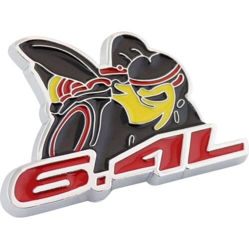 Chrome Scat Pack 6.4L Bee for Challenger Charger Fender Trunk Emblem Badge Sticker