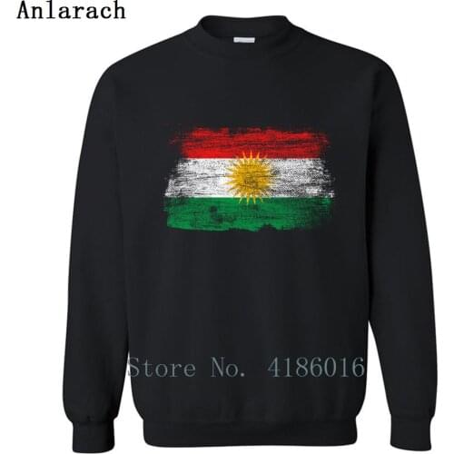 Kurdistan Nation Kurd Kurdish flag Sweatshirt Round Collar Solid Color Graphic Pullover Hoodies Men Pullover Casual Pictures
