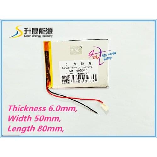 Lithium polymer battery 3.7V 605080 3000MAH 7 inch Tablet PC battery batteries A product spot