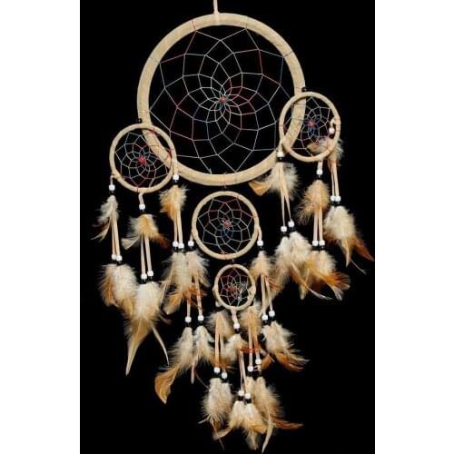 Handmade Dream Catcher Creative Wall Decorations Wolf Pattern Indian Dreamcatcher Retro Feathers Ornament Home Decor
