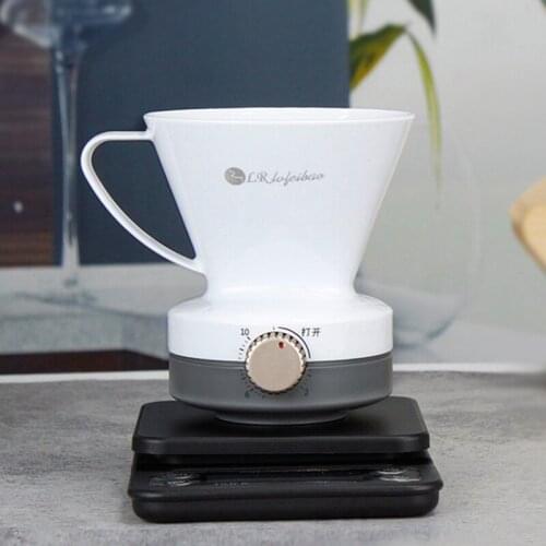 LR Lufeibao Plastic Food Grade Material Smart Drip Filter Coffee Cups 600ML Café Making Tools