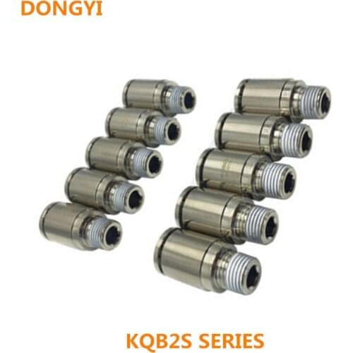 10X Metal One-touch Fittings For KQB2S04 KQB2S06 KQB2S08-M5/01S/02S/03S/04S