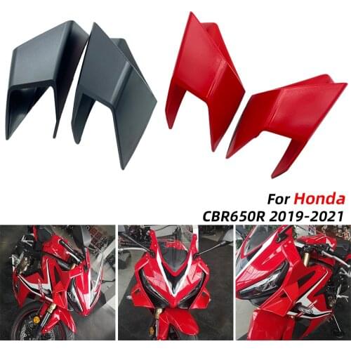 REALZION Motorcycle Winglets Side Wing Side Fairing Wing Protection Trim Cover For Honda CBR650R CBR 650R 650 R 2019 2020