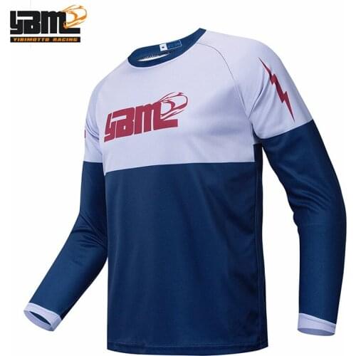MTB Jersey Motocross Jersey Maillot Hombre DH Moto BMX Downhill Jersey Quick Dry Off Road Mountain Cycling Shirt Size S-4XL
