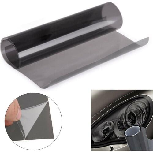 Sticker Headlight Film 1 Roll Taillight 40cm X 150cm Tint Black Smoke Boats