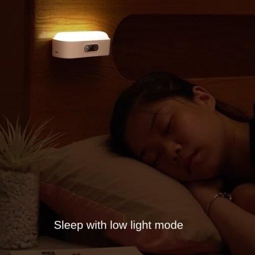 Learning to use LED eye protection lamp bedroom desk creative desk lamp charging human body induction night light