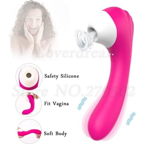 Oral Sucking Nipple Stimulator Pussy Pump Vagina Anal Big Dildo Vibrator Clitoris Licking Blowjob Sex Toys For Women Magic Wand